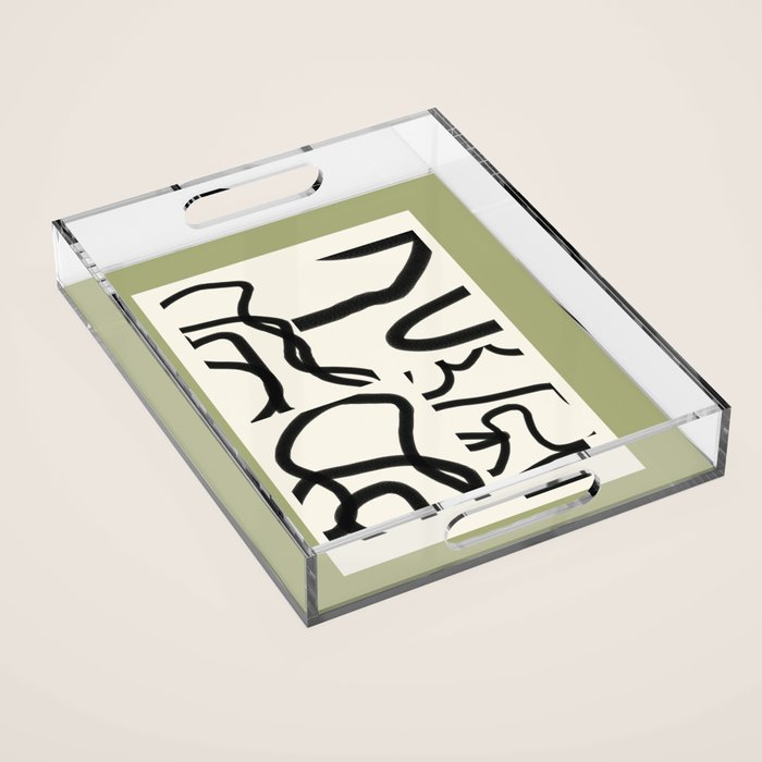 Abstract line art 191 Acrylic Tray Gallery Image 1