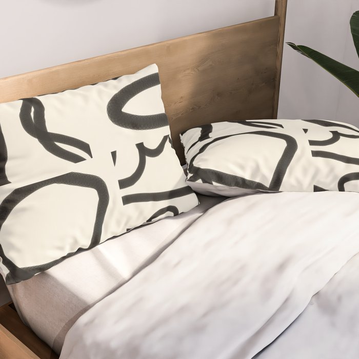 Abstract line art 191 Pillow Sham Gallery Image 2