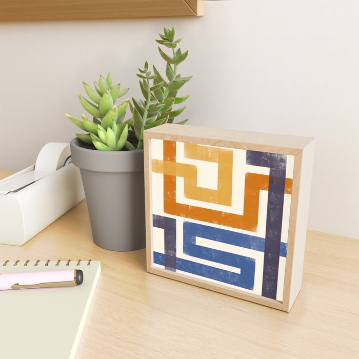 Subway Map Abstract Geometric Mini Art Print Gallery Image 2