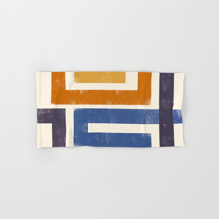Subway Map Abstract Geometric Bath Towel Gallery Image 1