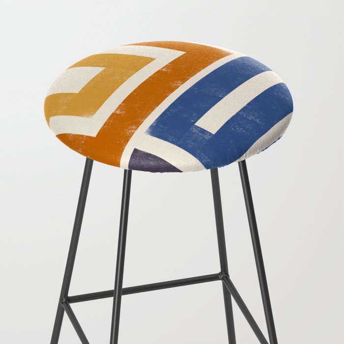 Subway Map Abstract Geometric Stool Gallery Image 2