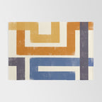 Subway Map Abstract Geometric Rug Gallery Image 2