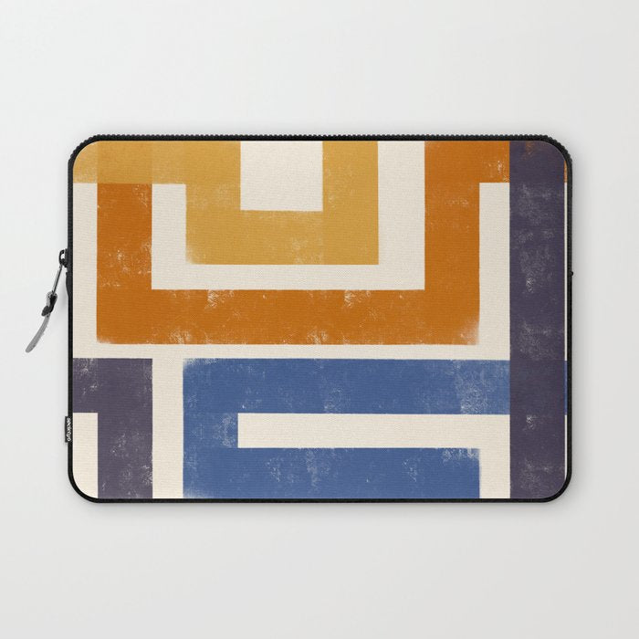 Subway Map Abstract Geometric Laptop Sleeve Gallery Image 1
