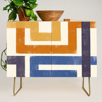 Subway Map Abstract Geometric Credenza Gallery Image 1