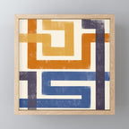 Subway Map Abstract Geometric Mini Art Print Gallery Image 1