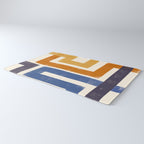 Subway Map Abstract Geometric Rug Gallery Image 3