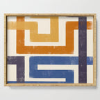 Subway Map Abstract Geometric Serving Tray Gallery Image 1