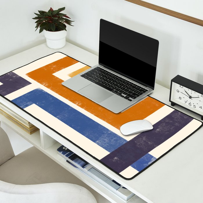 Subway Map Abstract Geometric Desk Mat Gallery Image 2