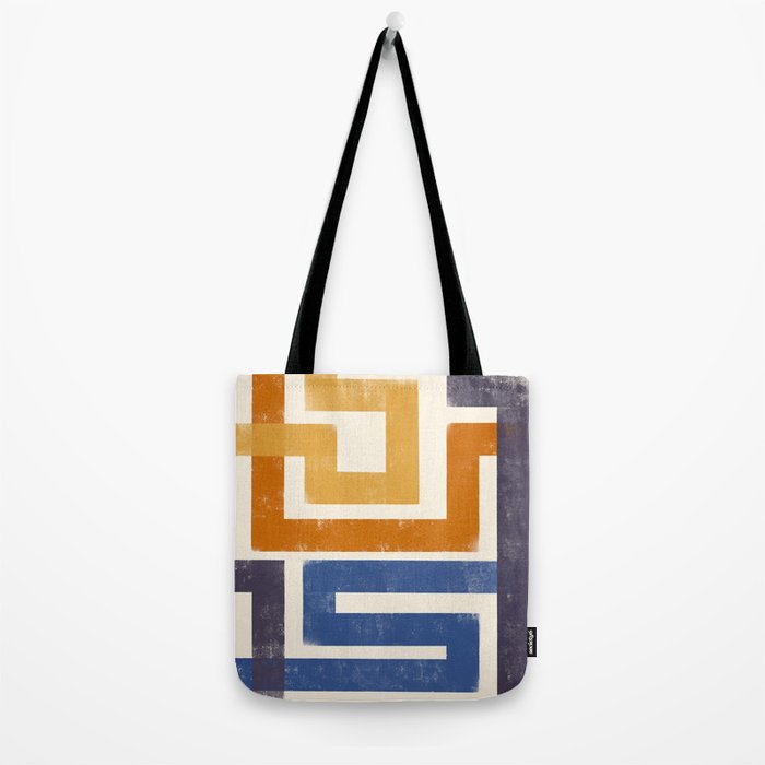 Subway Map Abstract Geometric Tote Bag Gallery Image 2