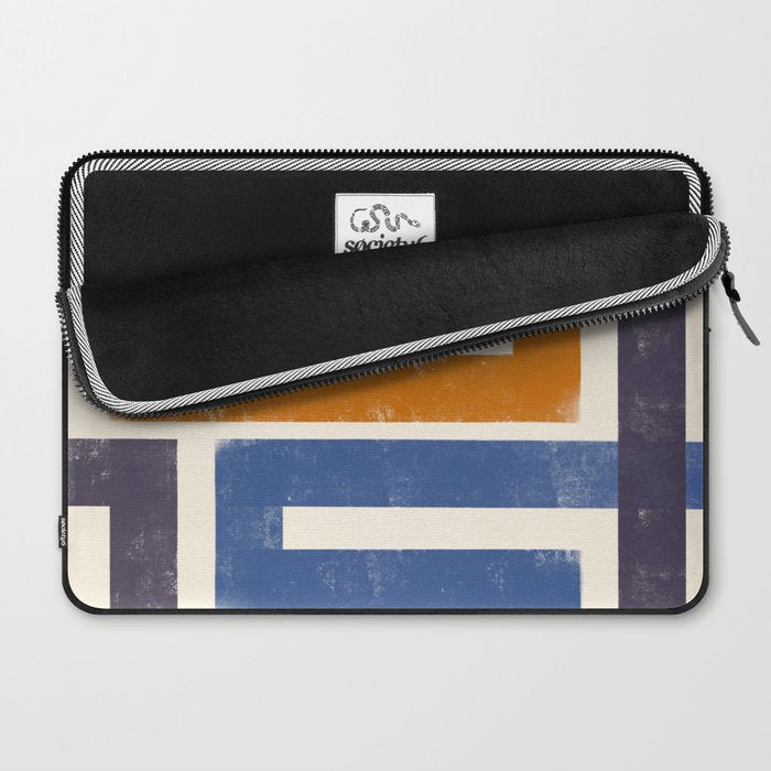 Subway Map Abstract Geometric Laptop Sleeve Gallery Image 2