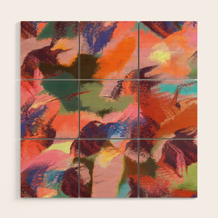 A Maroon Dream Wood Wall Art Gallery Image 1