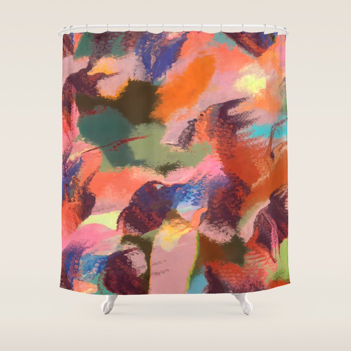 A Maroon Dream Shower Curtain Gallery Image 1