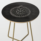 Vegvisir with Ouroboros and runes Side Table Gallery Image 2