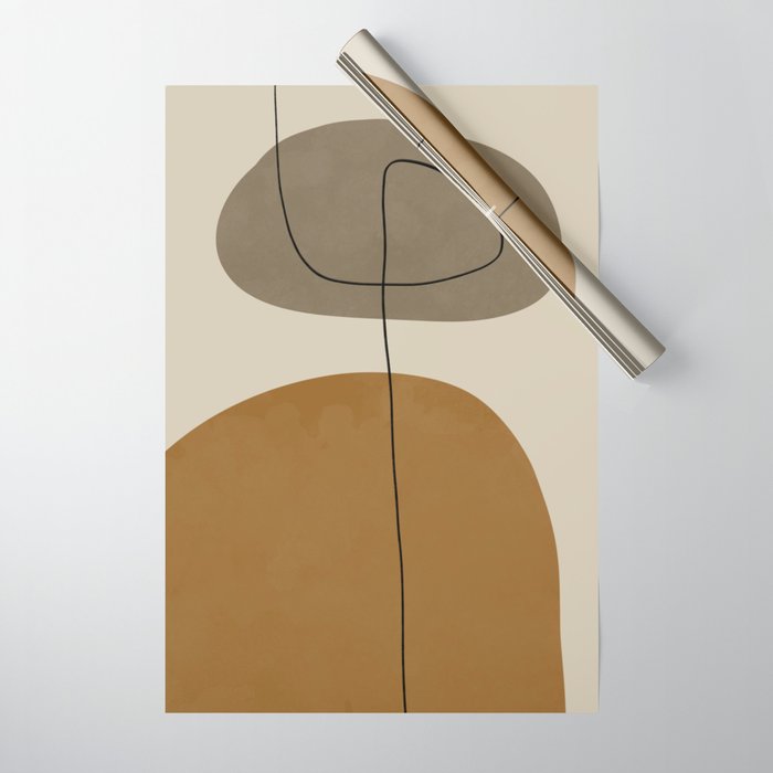 Organic Abstract Shapes #2 Wrapping Paper Gallery Image 1