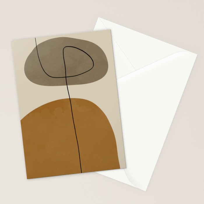 Organic Abstract Shapes #2 Stationery Card Gallery Image 2