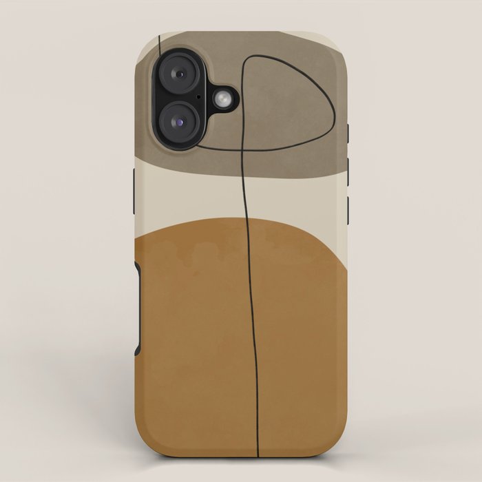Organic Abstract Shapes #2 iPhone Case Gallery Image 1