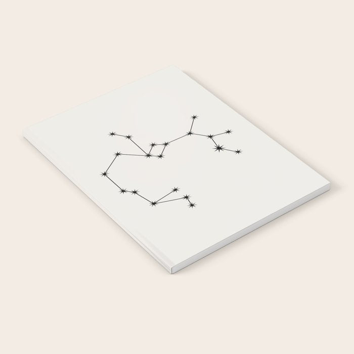 Sagittarius Zodiac Star Constellation Line Art White Notebook Gallery Image 2