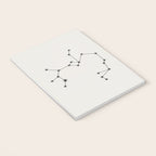 Sagittarius Zodiac Star Constellation Line Art White Notebook Gallery Image 3