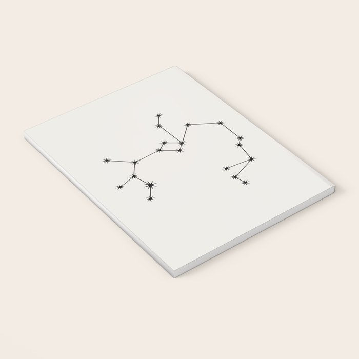 Sagittarius Zodiac Star Constellation Line Art White Notebook Gallery Image 3