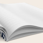 Chevron Floral Modern Navy and Grey Notebook Gallery Image 2