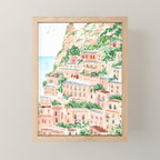 An Italian Shore Mini Art Print Gallery Image 1