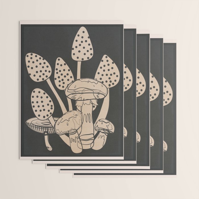 Abstract Mushrooms 1 Wrapping Paper Gallery Image 3