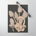 Abstract Mushrooms 1 Wrapping Paper Gallery Image 1