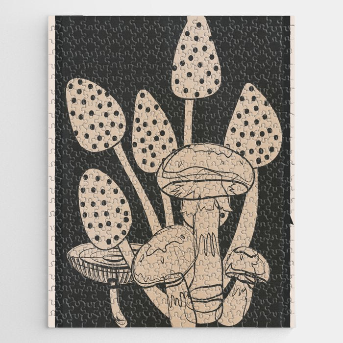 Abstract Mushrooms 1 Jigsaw Puzzle Gallery Image 1