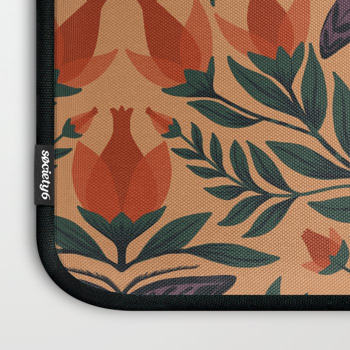 Beetle and Butterfly Botanical Design Laptop Sleeve Gallery Image 3