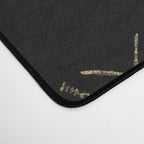Vintage Gold Honey Bee Black Pattern Desk Mat Gallery Image 4