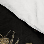 Vintage Gold Honey Bee Black Pattern Comforter Gallery Image 4