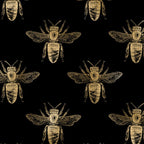 Vintage Gold Honey Bee Black Pattern Coffee Mug Gallery Image 2