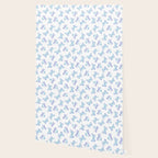Lilac aqua blue watercolor hand painted butterfly Wallpaper Gallery Image 2