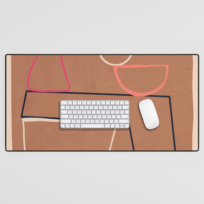 Modern Abstract Minimal Shapes 62 Desk Mat Gallery Image 1