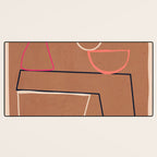 Modern Abstract Minimal Shapes 62 Desk Mat Gallery Image 3