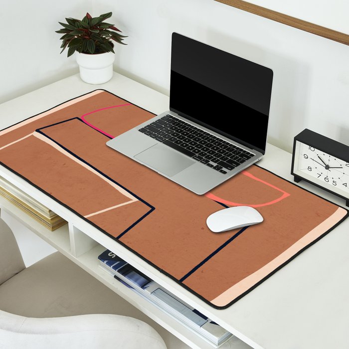 Modern Abstract Minimal Shapes 62 Desk Mat Gallery Image 2