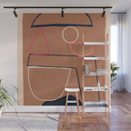 Modern Abstract Minimal Shapes 62 Wall Mural Gallery Image 1