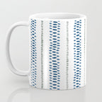 Navy Blue And Sage Green on White Coffee Mug Gallery Image 3