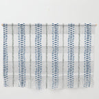 Navy Blue And Sage Green on White Wall Hanging Gallery Image 1