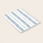 Navy Blue And Sage Green on White Notebook Gallery Image 3