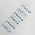 Navy Blue And Sage Green on White Yoga Mat Gallery Image 1