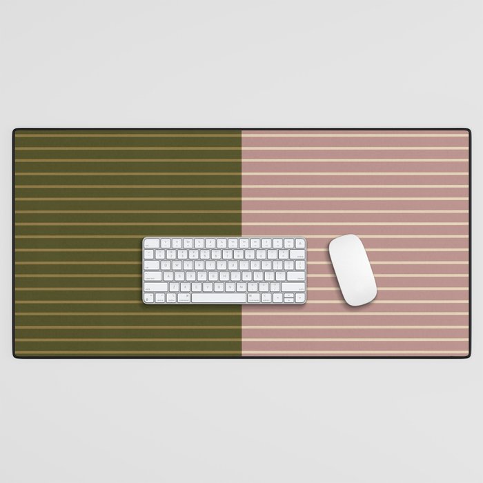 Color Block Lines XXXIV Desk Mat Gallery Image 1