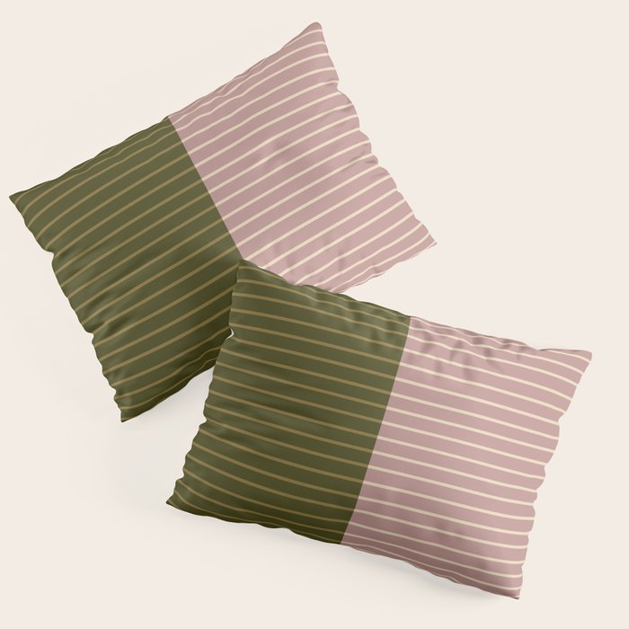 Color Block Lines XXXIV Pillow Sham Gallery Image 3