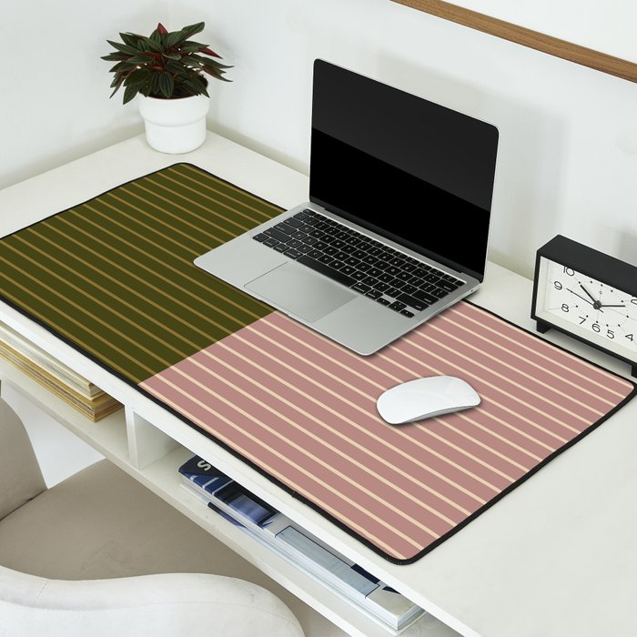Color Block Lines XXXIV Desk Mat Gallery Image 2