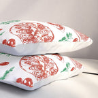 Buon Appetito Italian Food Doodles Illustration Pillow Sham Gallery Image 3
