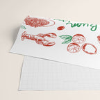 Buon Appetito Italian Food Doodles Illustration Wrapping Paper Gallery Image 2