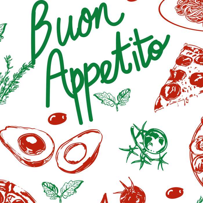 Buon Appetito Italian Food Doodles Illustration Coffee Mug Gallery Image 2