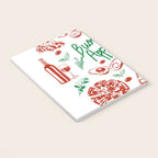 Buon Appetito Italian Food Doodles Illustration Notebook Gallery Image 3
