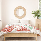 Buon Appetito Italian Food Doodles Illustration Duvet Cover Gallery Image 3
