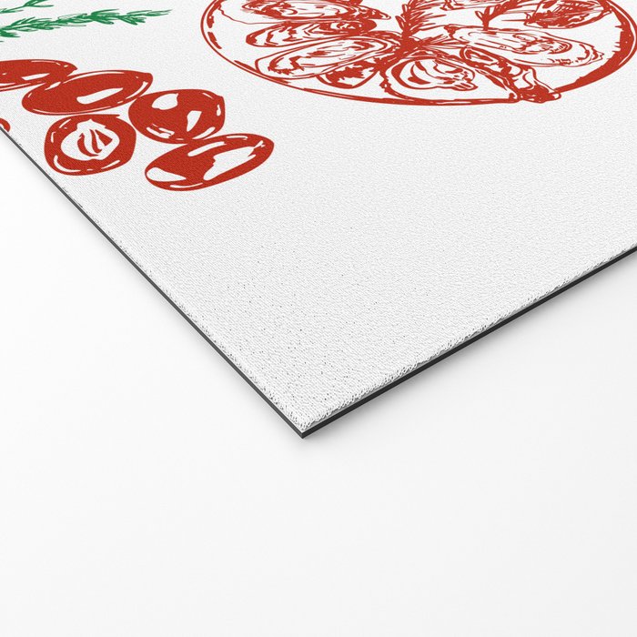 Buon Appetito Italian Food Doodles Illustration Welcome Mat Gallery Image 2